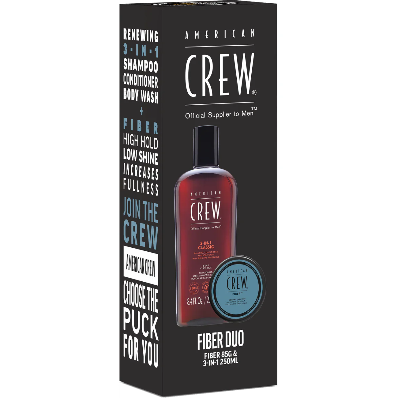 AMERICAN CREW FIBER 3-IN-1 GIFT SET DUO PACK: YOUR ULTIMATE GROOMING COMPANION - AtsiHairSupplies