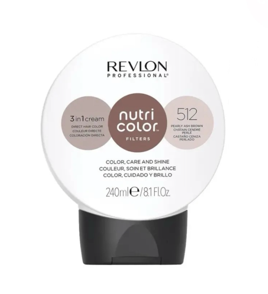 Revlon Professional NUTRI COLOR™ FILTERS FASHION FILTERS Pearly Ash Brown 512 - AtsiHairSupplies