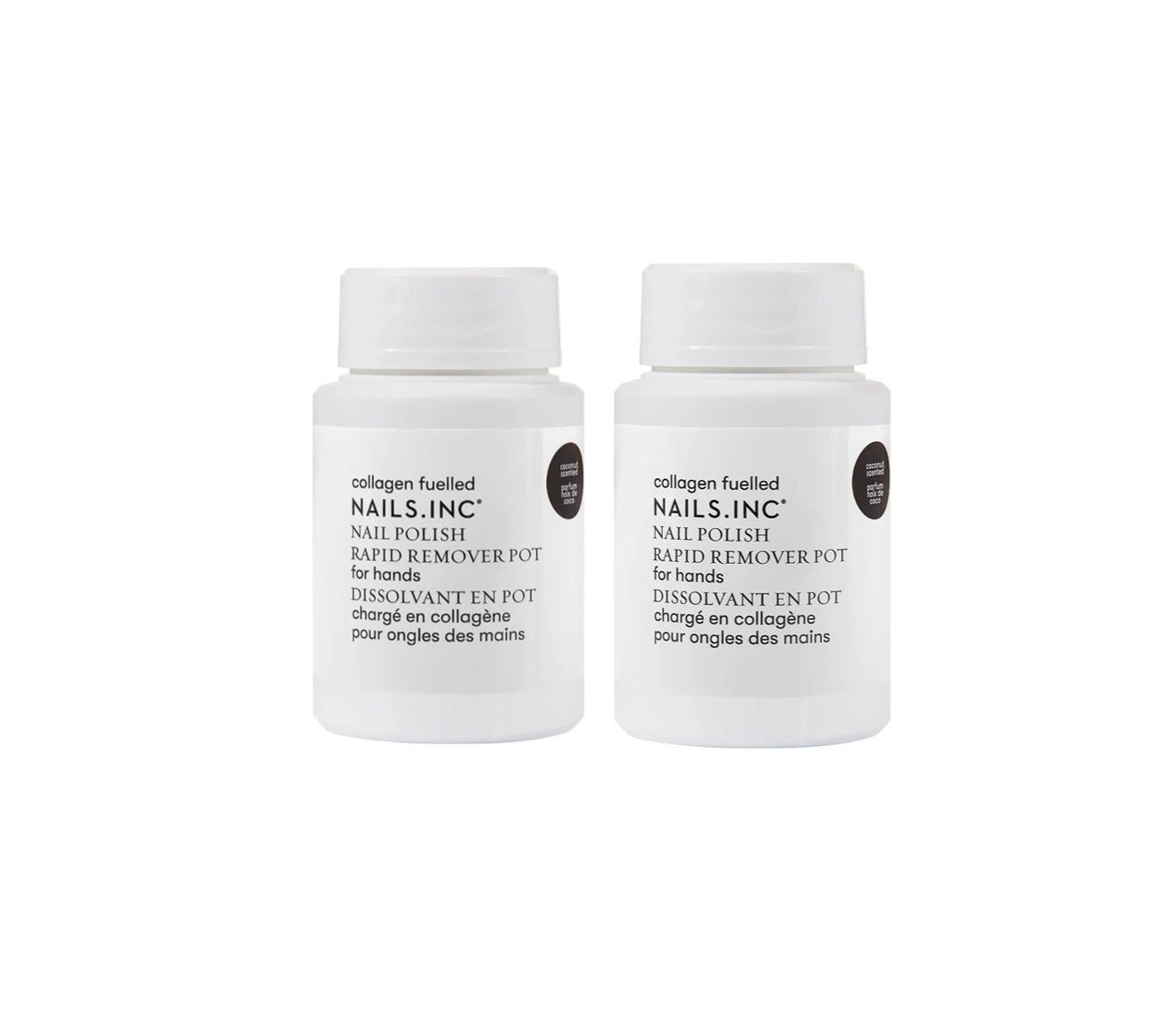 NAILS.INC Collagen Fuelled Nail Polish Remover 2x60ml