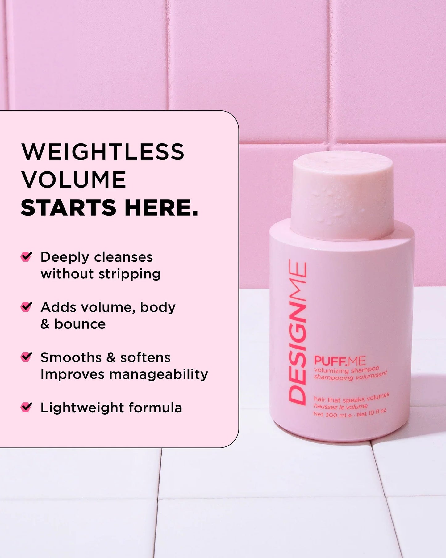 DesignMe PuffMe Volumizing Shampoo 300ml - AtsiHairSupplies