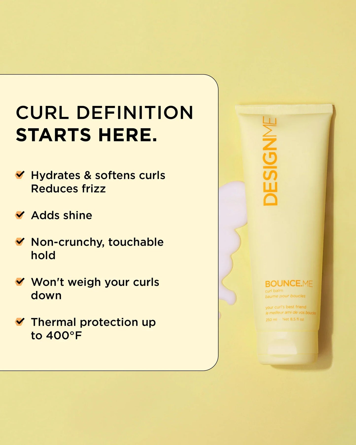 DesignMe Bounce.Me Curl Balm 250ml - AtsiHairSupplies