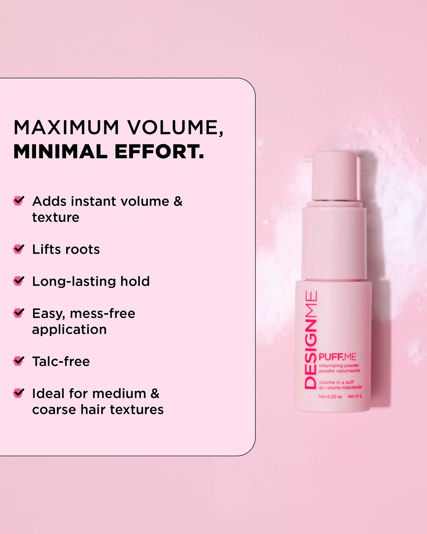 DesignMe Puff.Me Volumizing Powder 9.1g - AtsiHairSupplies