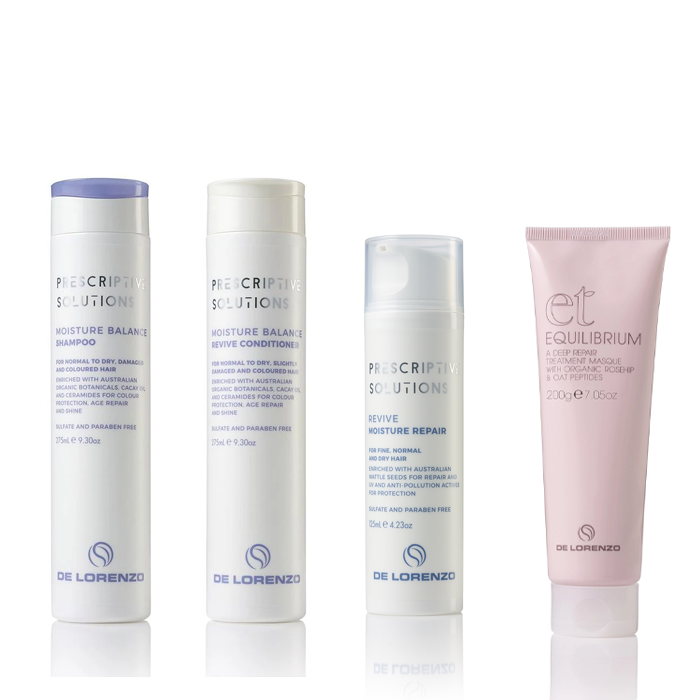 De Lorenzo Perscriptive Solutions Moisture Revive Shampoo Conditioner Moisture Bundle - AtsiHairSupplies