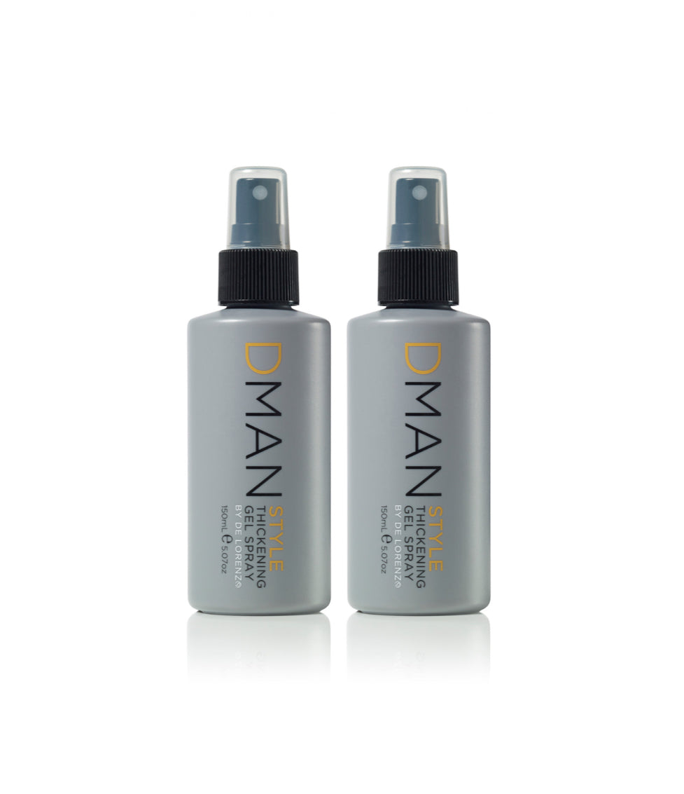 De Lorenzo Dman STYLE Thickening Gel Spray Duo (2x150ml) - AtsiHairSupplies