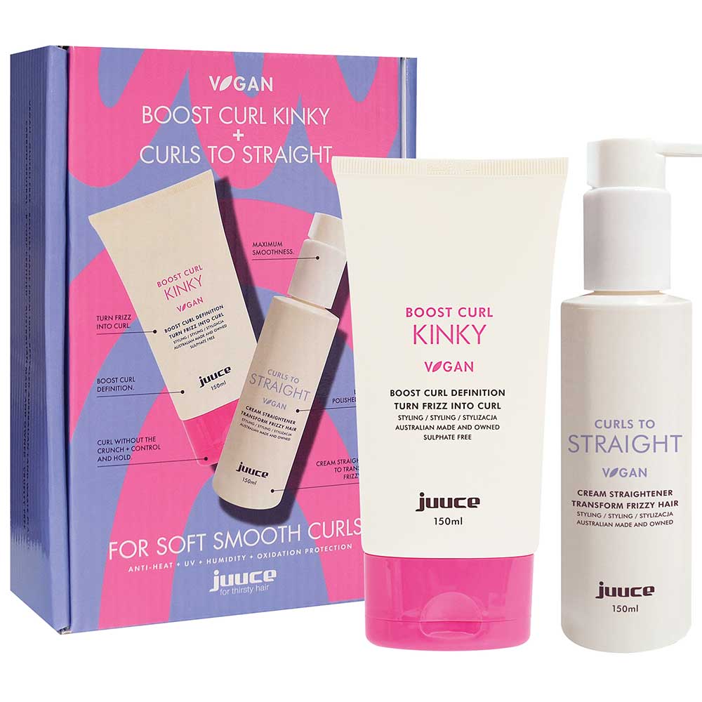 Juuce Kinky + Curls To Straight Styling Duo - AtsiHairSupplies