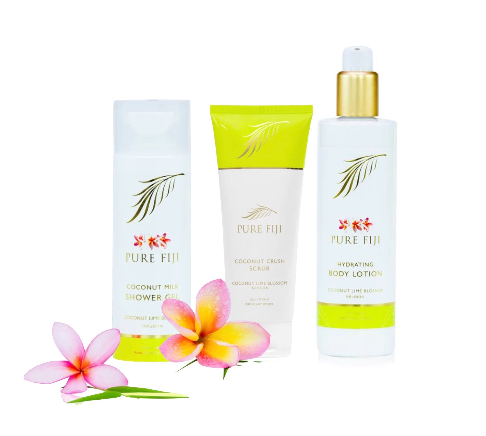 PURE FIJI TRIO - SHOWER GEL / CRUSH SCRUB / BODY LOTION - AtsiHairSupplies