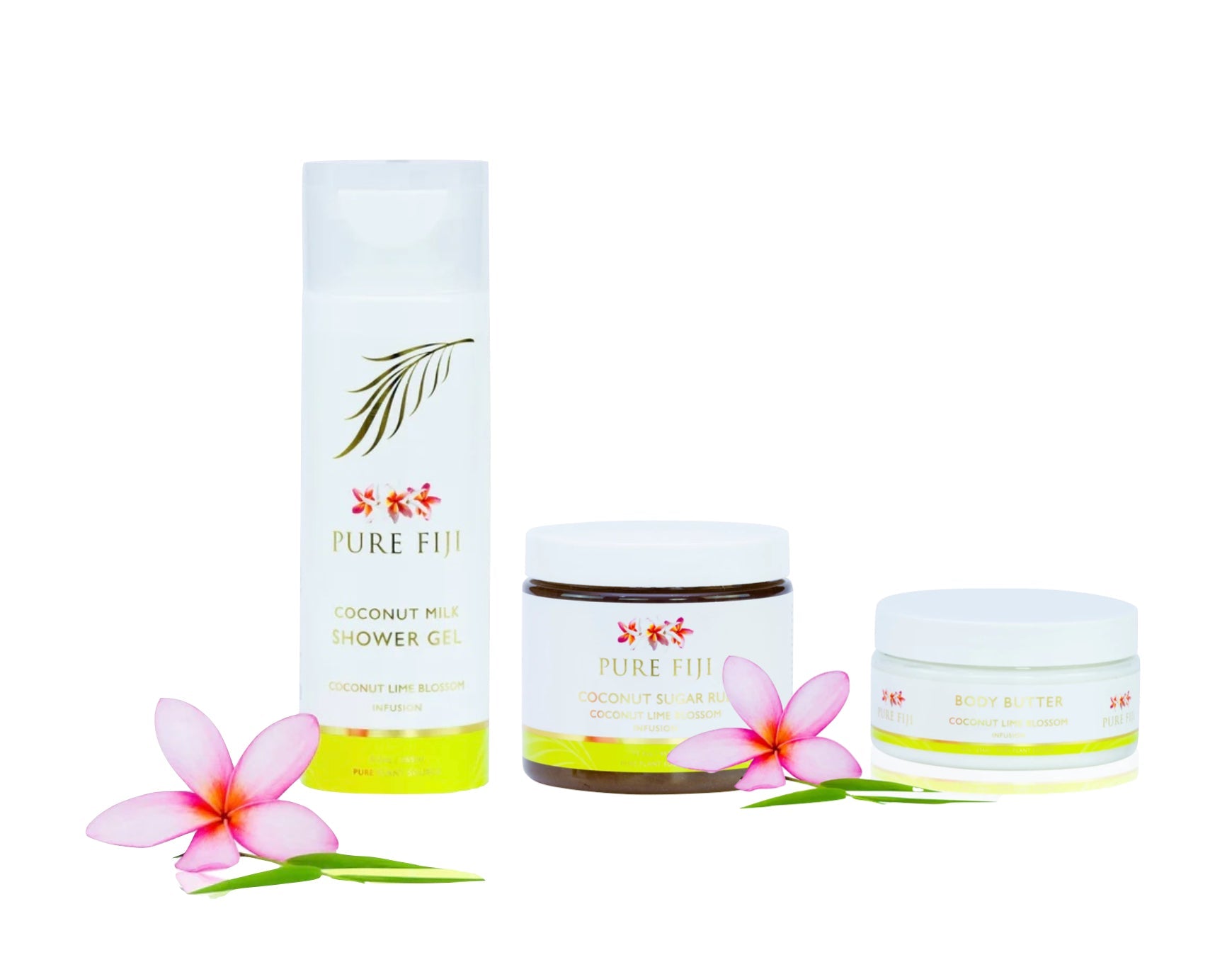 PURE FIJI TRIO - SHOWER GEL / SUGAR RUB / BODY BUTTER - AtsiHairSupplies