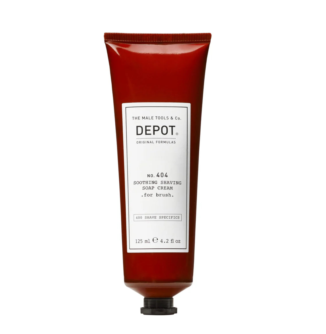 DEPOT NO. 404 SOOTHING SHAVING SOAP CREAM - FOR BRUSH 125ml - AtsiHairSupplies