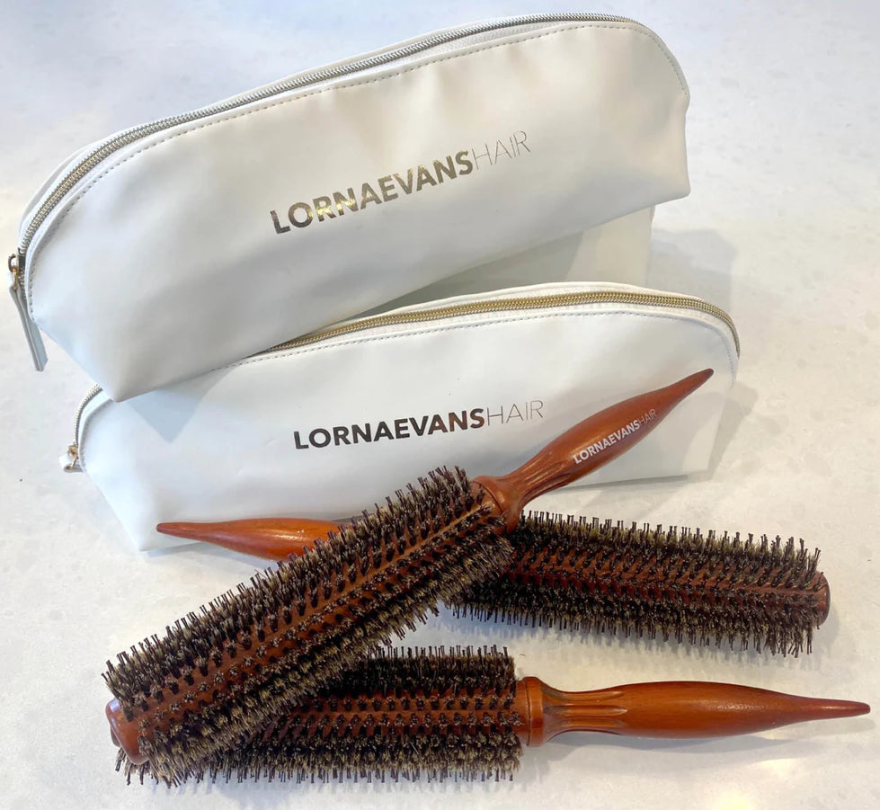 LORNA EVANS HAIR Boar Bristle Brush “Timesaver Brush” - 3 Pack - AtsiHairSupplies