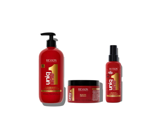REVLON PROFESSIONAL UNIQONE™ ALL IN ONE SHAMPOO & HAIR MASK & HAIR TREATMENT - AtsiHairSupplies