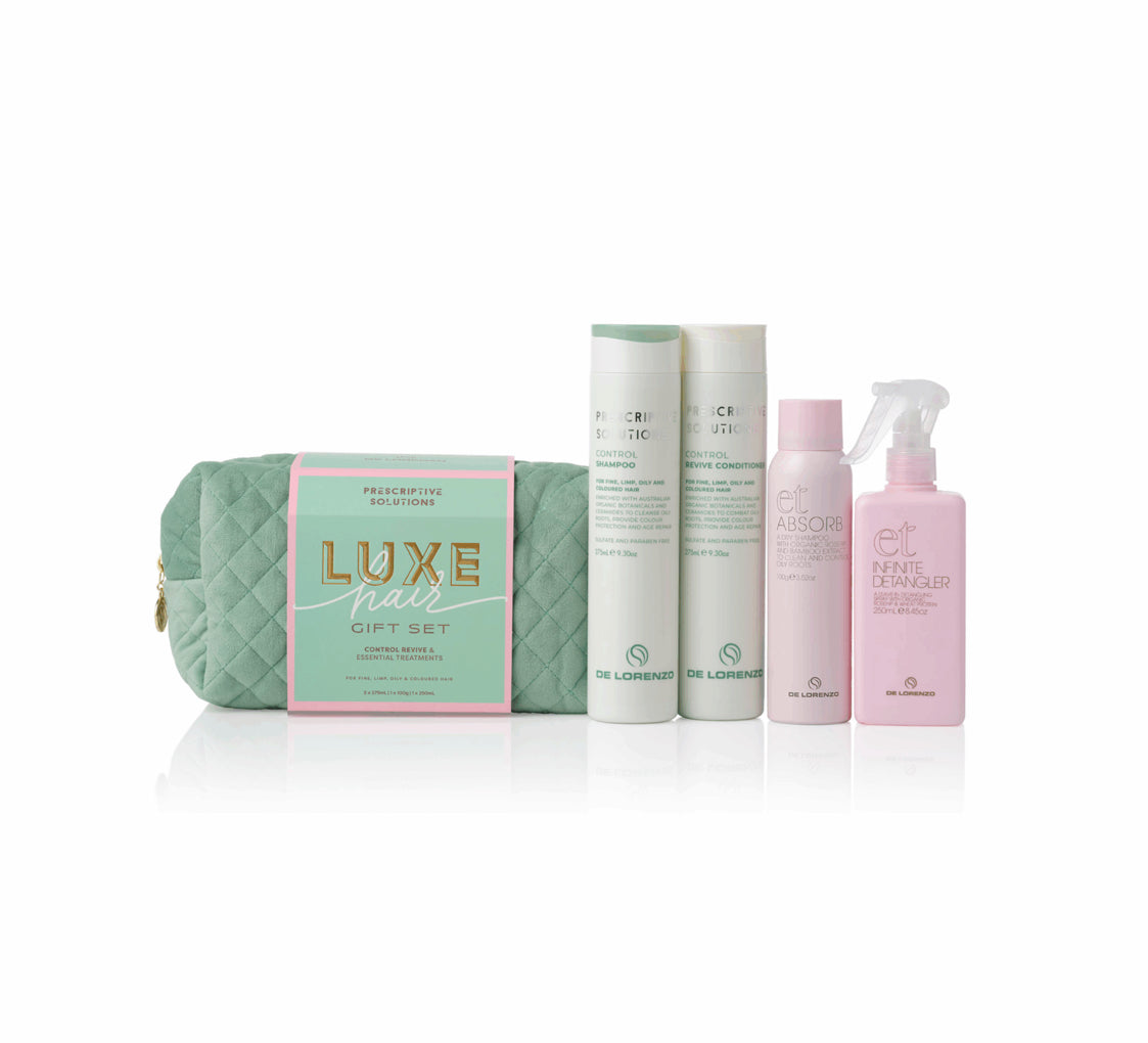 De Lorenzo LUXE HAIR GIFT SET Prescriptive Solutions - Control Revive Pack - AtsiHairSupplies