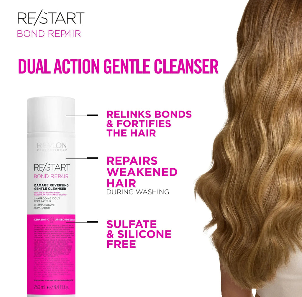 REVLON PROFESSIONAL RE/START BOND REPAIR DAMAGE REVERSING GENTLE CLEANSER 250ml - AtsiHairSupplies