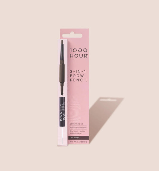 1000 Hour 3-In-1 Brow Pencil DARK BROWN - AtsiHairSupplies