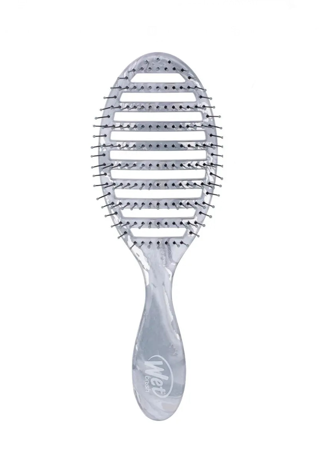 Wet Brush Speed Dry Metallic Marble - Silver - AtsiHairSupplies