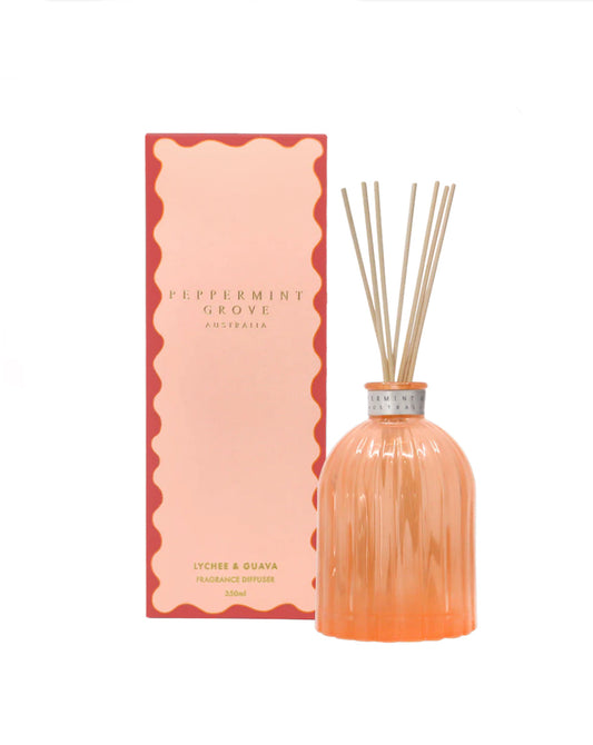 Peppermint Grove Lychee & Guava Fragrance Diffuser 350ml - AtsiHairSupplies