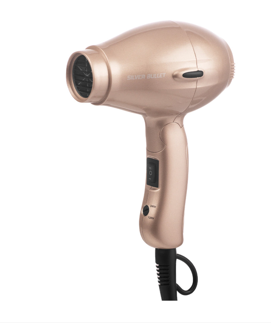 SILVER BULLET RUNWAY FOLDABLE MINI TRAVEL HAIR DRYER - AtsiHairSupplies