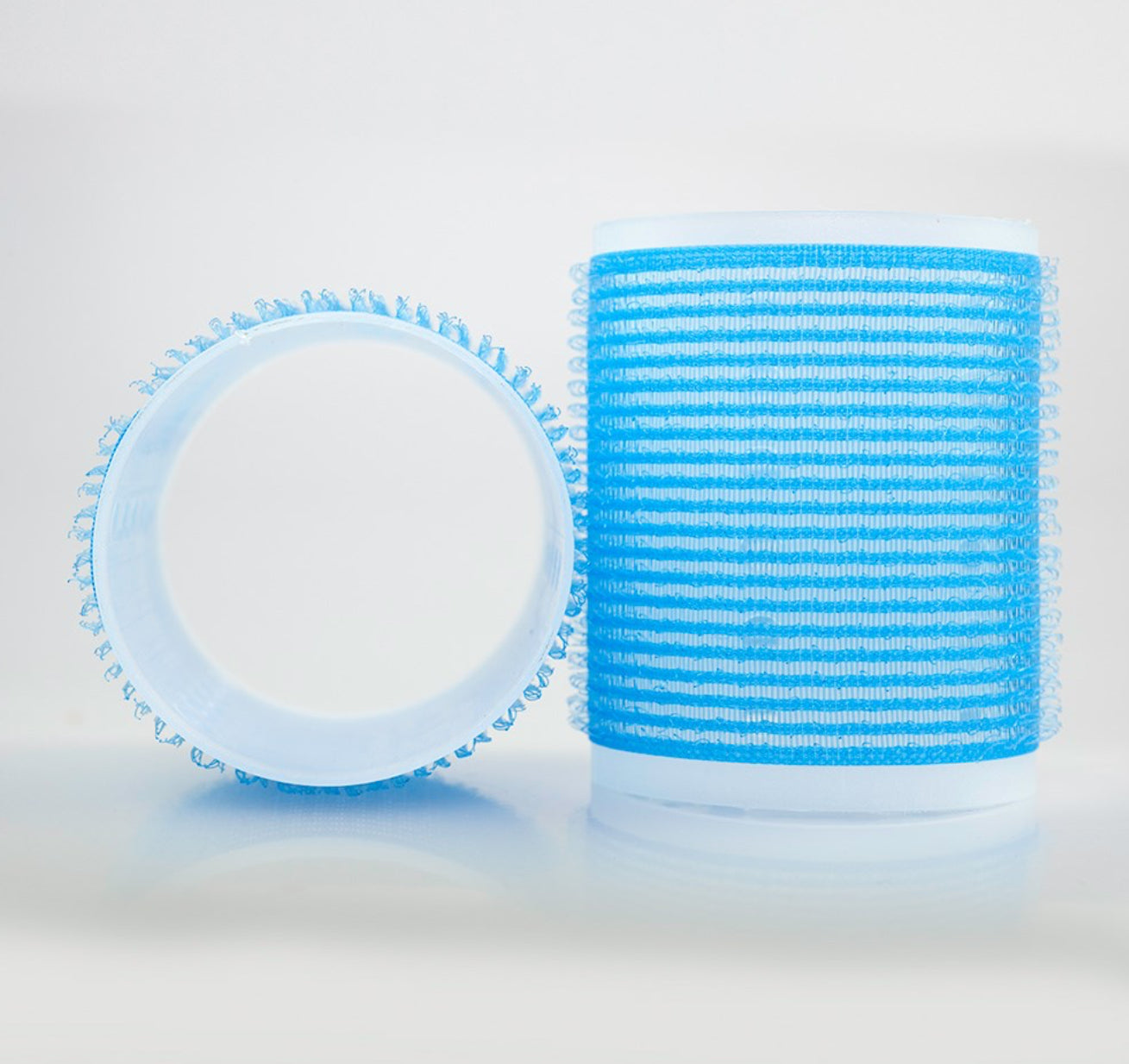 HAIR FX - Self Gripping Velcro Rollers 57mm 6pk - Light Blue - AtsiHairSupplies