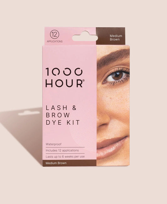 1000 HOUR Lash & Brow Dye Kit MEDIUM BROWN - AtsiHairSupplies