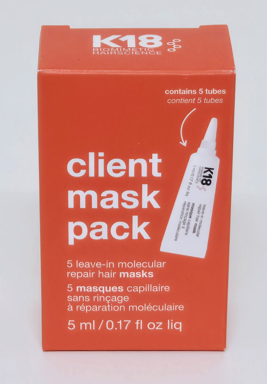 K18 Leave In Molecular Repair Hair Mask 5x5ml Pack - AtsiHairSupplies
