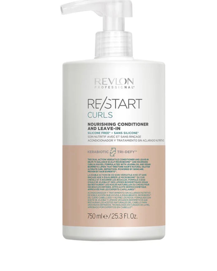 Revlon Re/Start Curls Nourishing Cleanser 1000ml & Leave-In Conditioner 750ml Duo - AtsiHairSupplies