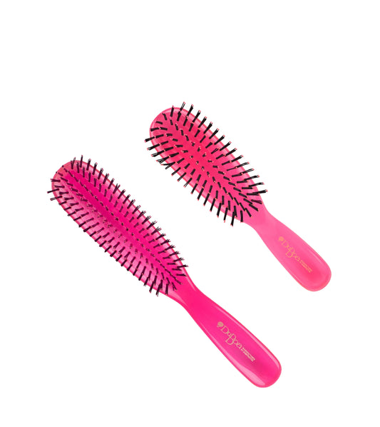 DuBoa Pink Hairbrush 1 x Medium 60  and 1 x Large 80  Bundle - AtsiHairSupplies