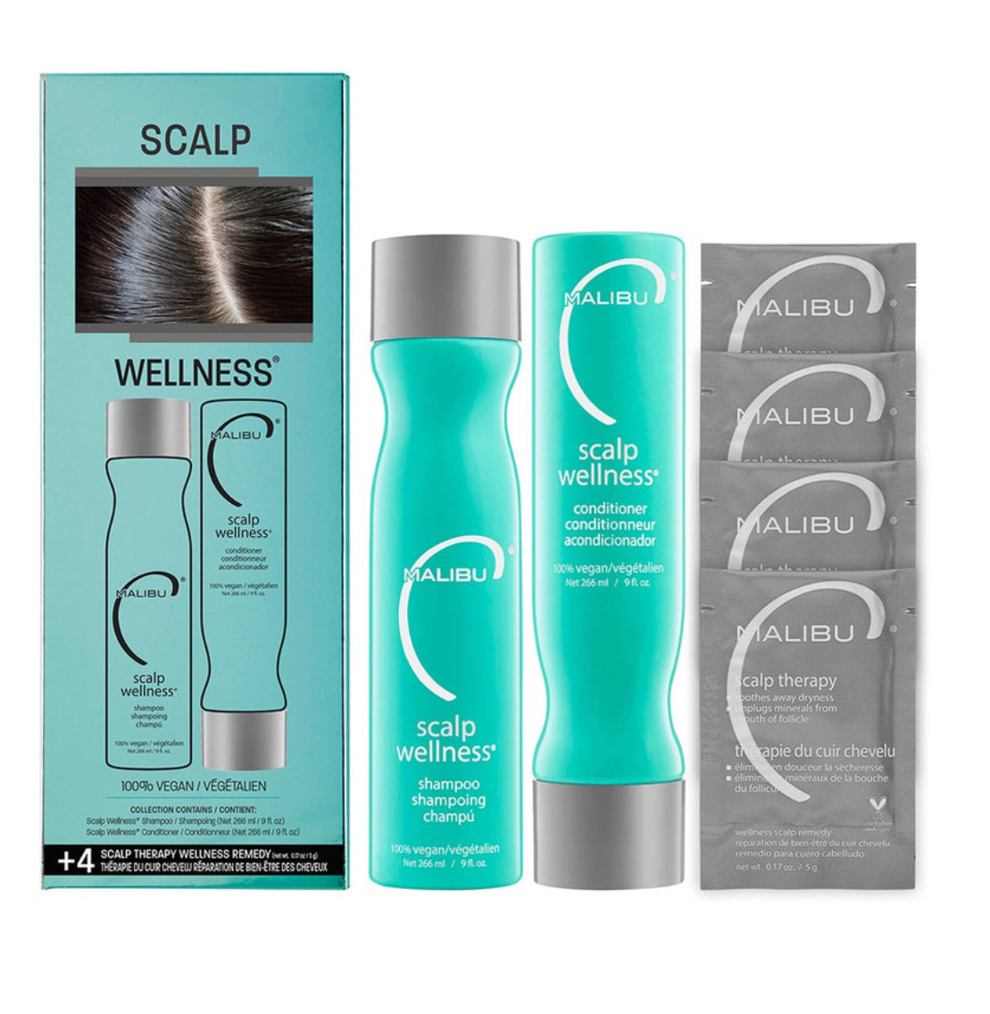 MALIBU C SCALP WELLNESS HAIR COLLECTION - AtsiHairSupplies
