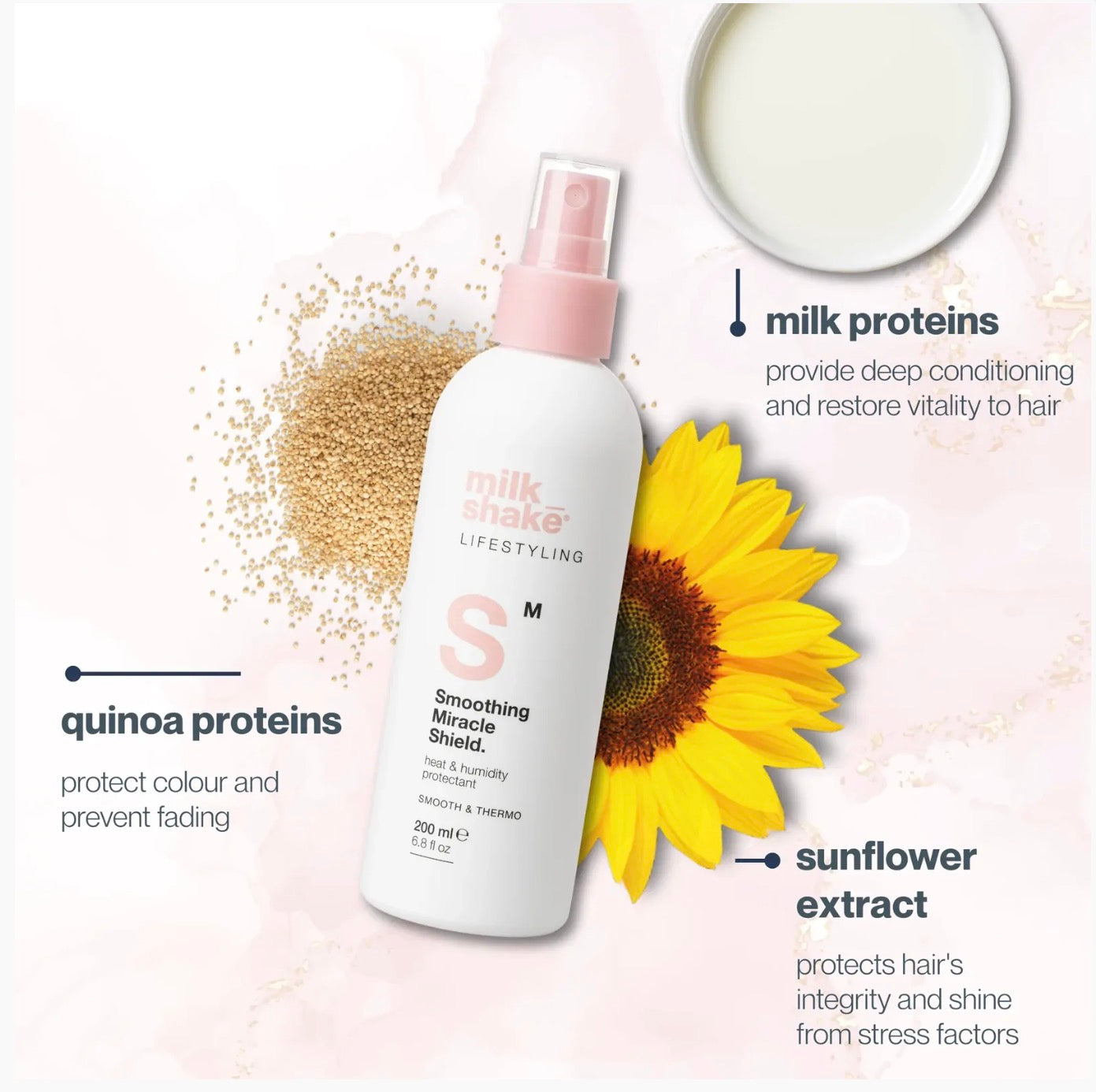 milk_shake Lifestyling Smoothing Miracle Shield 200ml - AtsiHairSupplies