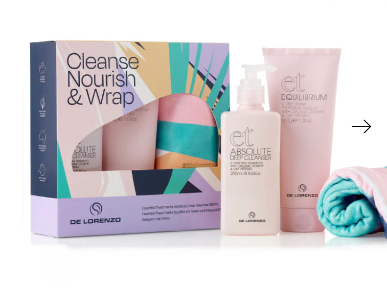 DE LORENZO CLEANSE NOURISH AND WRAP - AtsiHairSupplies