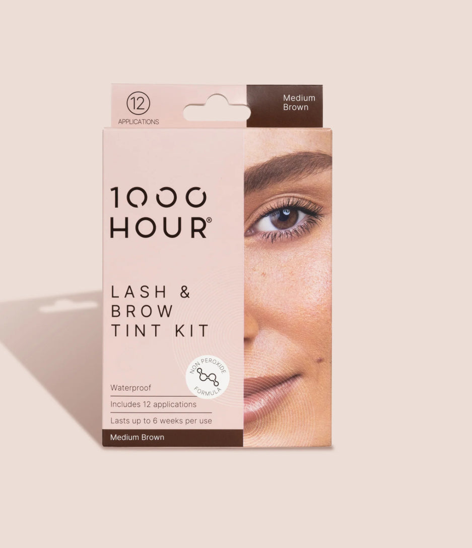 1000 HOUR Lash & Brow Tint Kit MEDIUM BROWN - AtsiHairSupplies