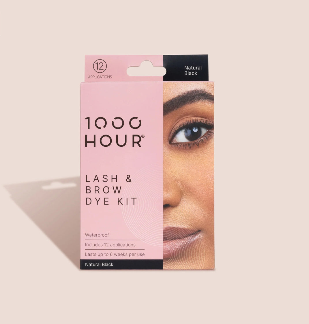 1000 HOUR Lash & Brow Dye Kit NATURAL BLACK - AtsiHairSupplies