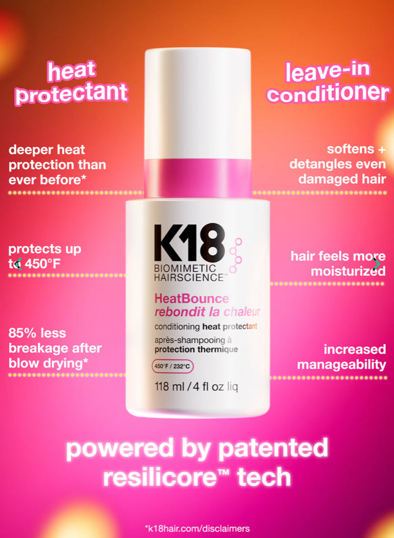 K18 HeatBounce Conditioning Heat Protectant 118ml - AtsiHairSupplies