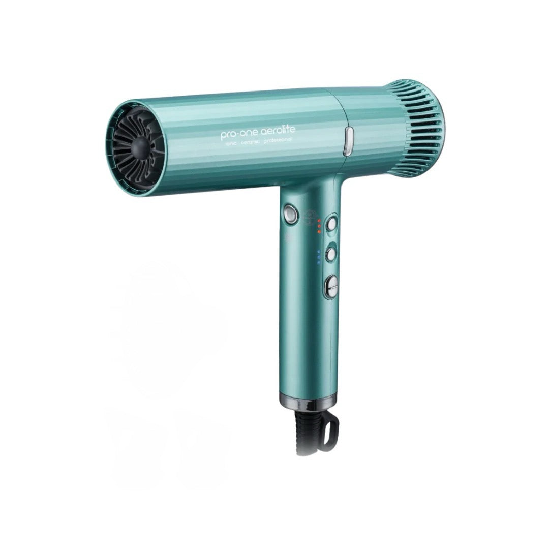 PRO-ONE Aerolite Hairdryer - Emerald Green - AtsiHairSupplies