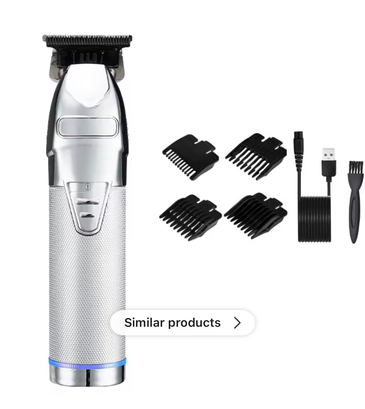 Professional Hair Clipper Silver - AtsiHairSupplies