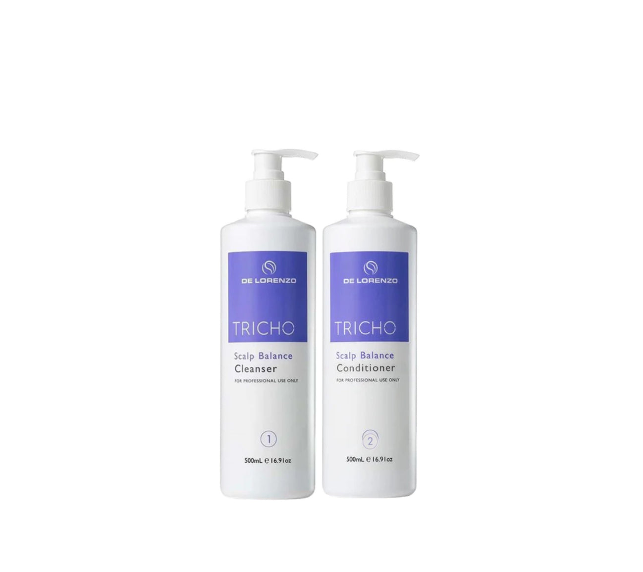 De Lorenzo Tricho Scalp Balance Cleanser & Conditioner 2x500ml Bundle - AtsiHairSupplies