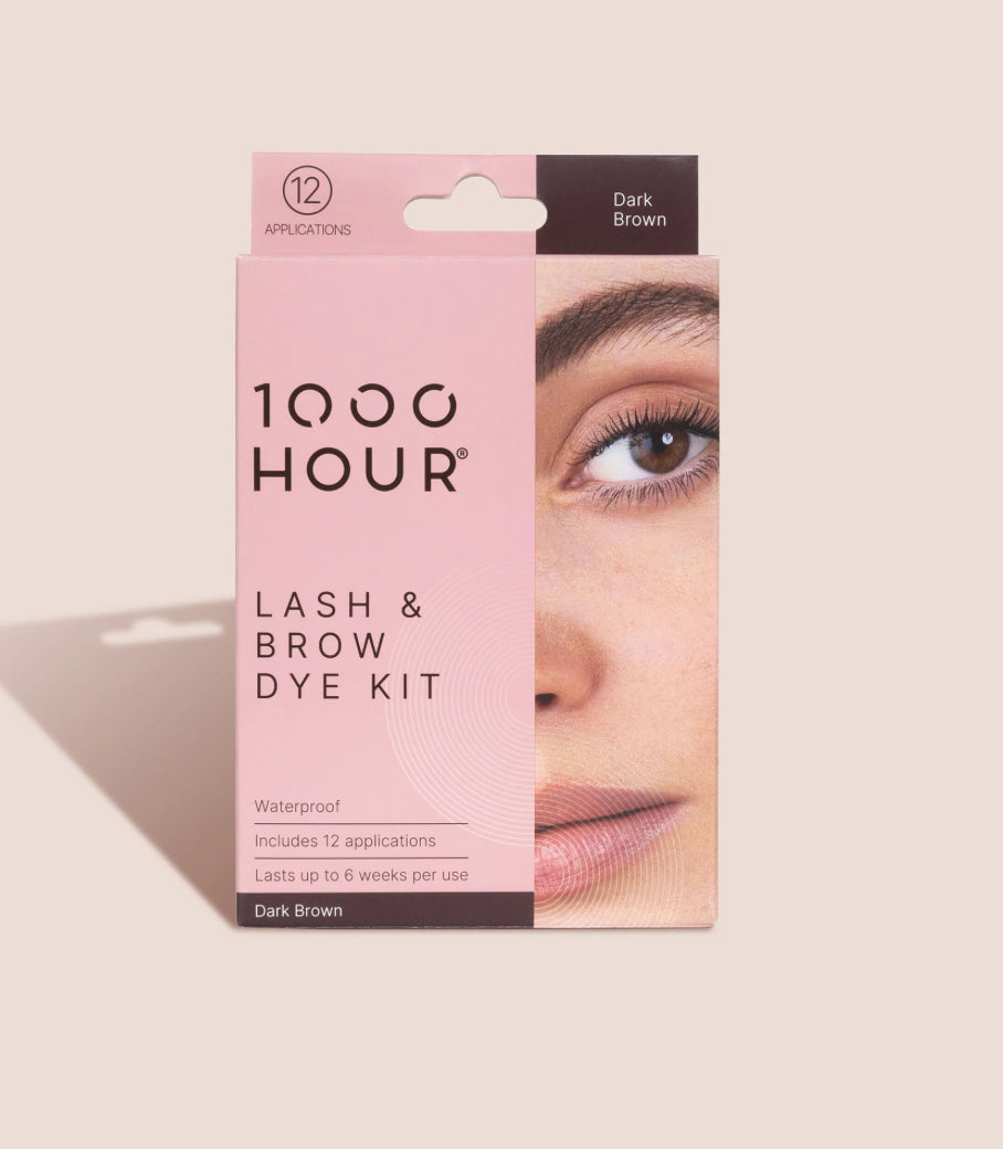 1000 HOUR Lash & Brow Dye Kit DARK BROWN - AtsiHairSupplies