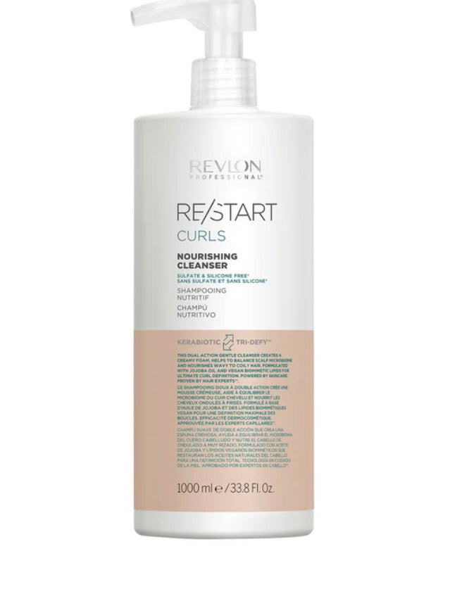 Revlon Re/Start Curls Nourishing Cleanser 1000ml & Leave-In Conditioner 750ml Duo - AtsiHairSupplies