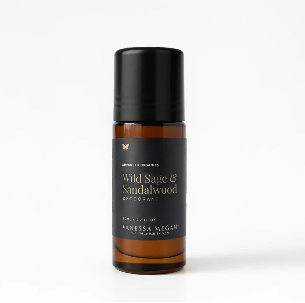 VANESSA MEGAN WILD SAGE & SANDALWOOD ROLL-ON DEODORANT 50ml - AtsiHairSupplies