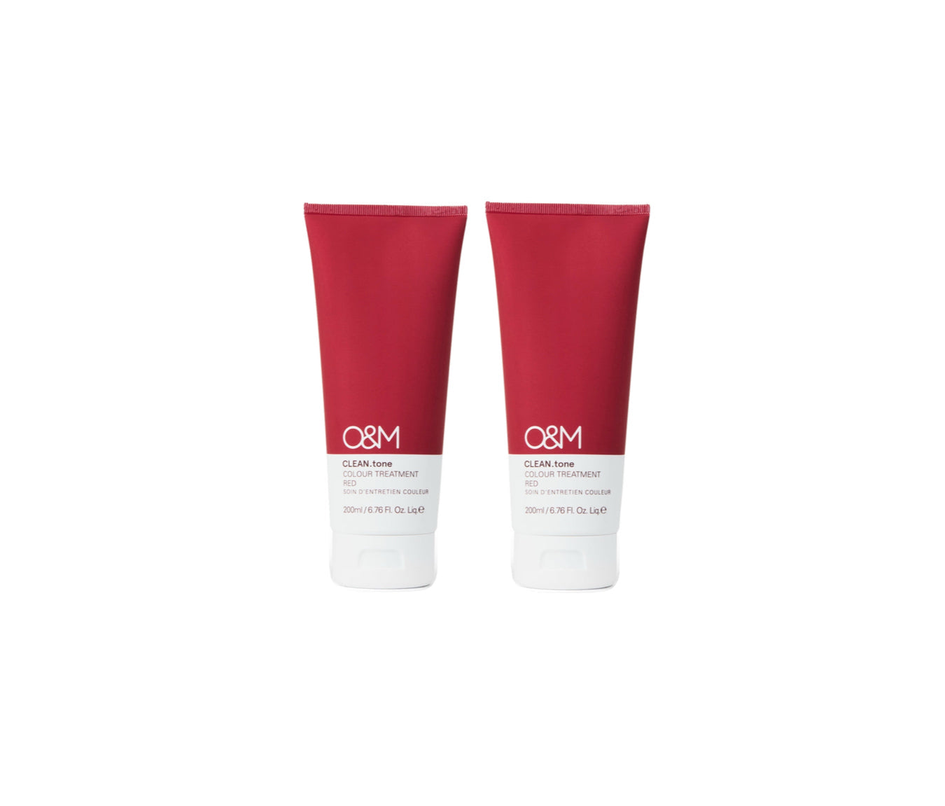 O&M Clean.Tone Red Colour Treatment Duo 2x200ml - AtsiHairSupplies