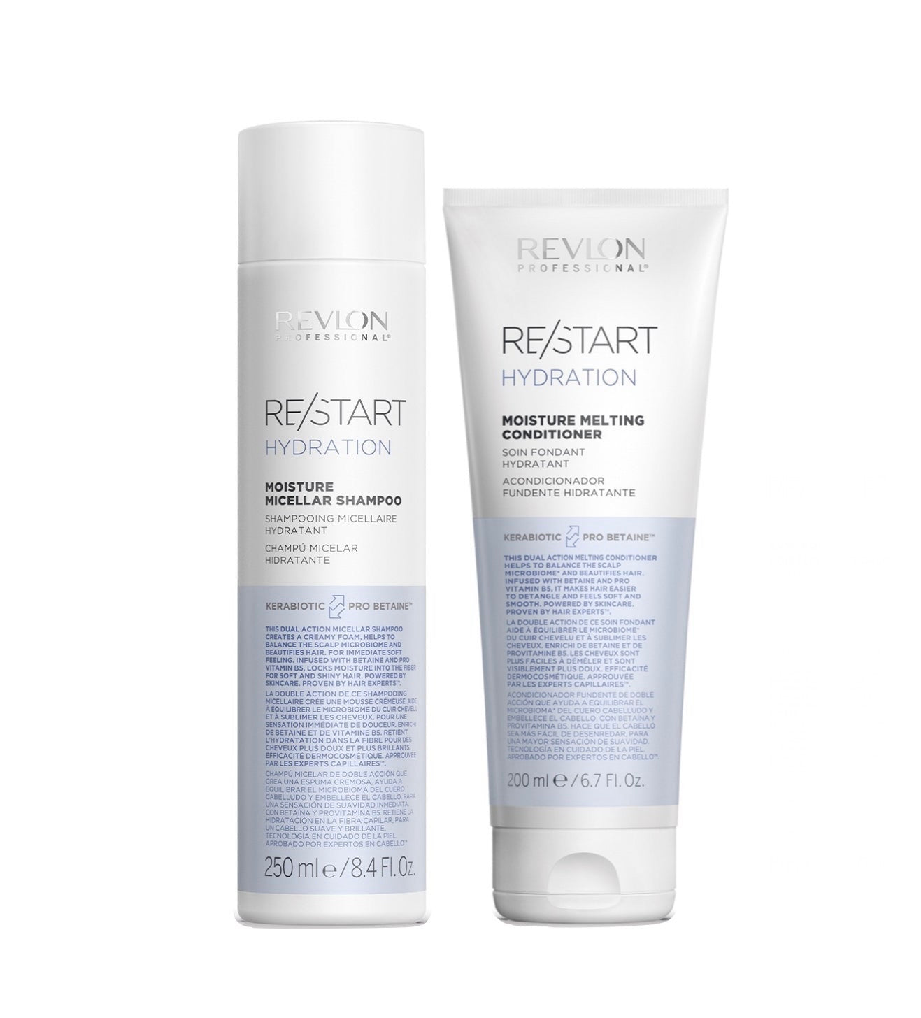 REVLON PROFESSIONAL RE/START™ HYDRATION-MOISTURE DUO WITH FREE DETANGLER BRUSH - AtsiHairSupplies