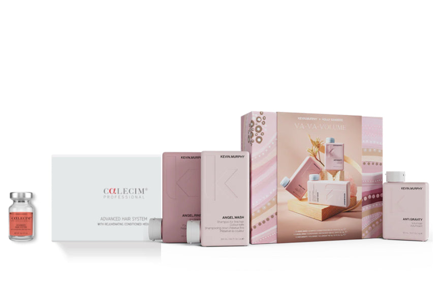 CALECIM PROFESSIONAL ADVANCED HAIR SYSTEM 6x5ml plus Home Activator & KEVIN.MURPHY VA-VA-VOLUME Pack - AtsiHairSupplies