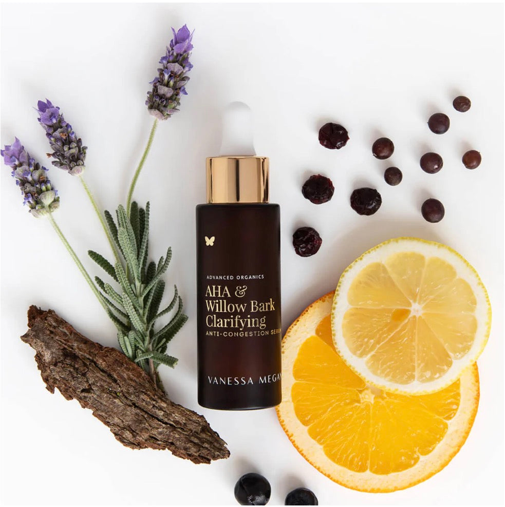 VANESSA MEGAN AHA & WILLOW BARK CLARIFYING - ANTI-CONGESTION SERUM 30ml - AtsiHairSupplies