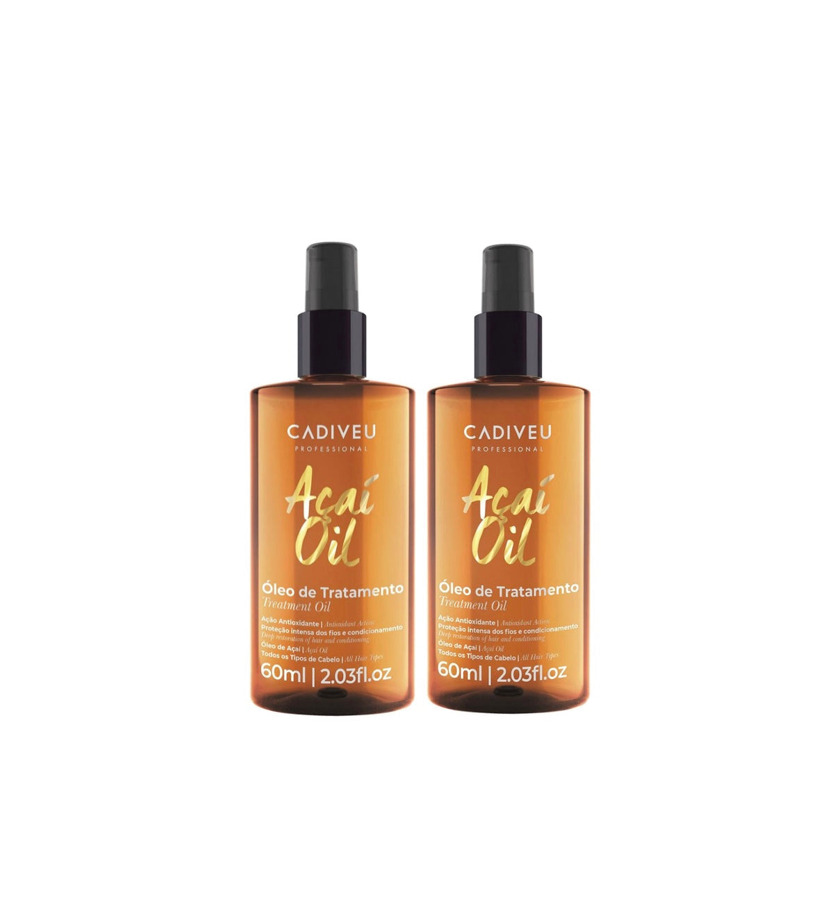 CADIVEU ACAI OIL TREATMENT OIL Duo 2x60ML - AtsiHairSupplies