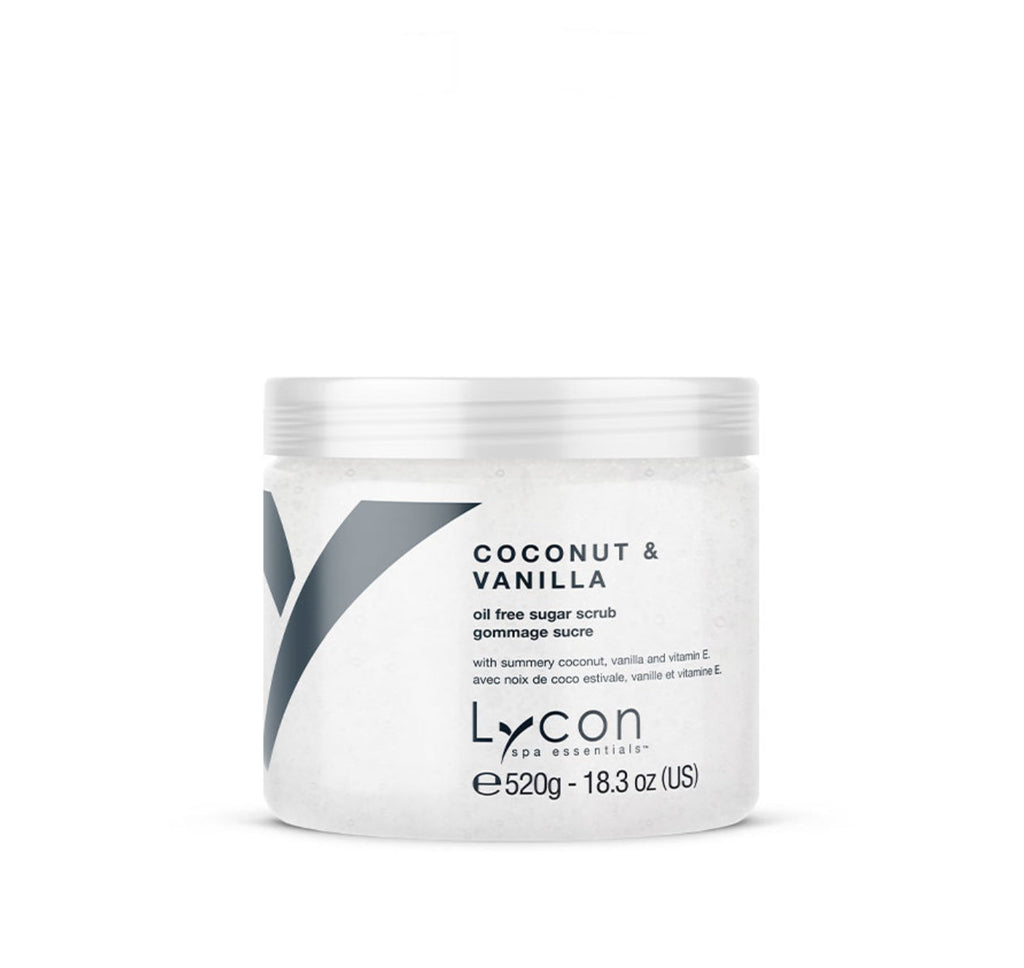 Lycon COCONUT & VANILLA Oil Free Sugar Scrub 520g - AtsiHairSupplies