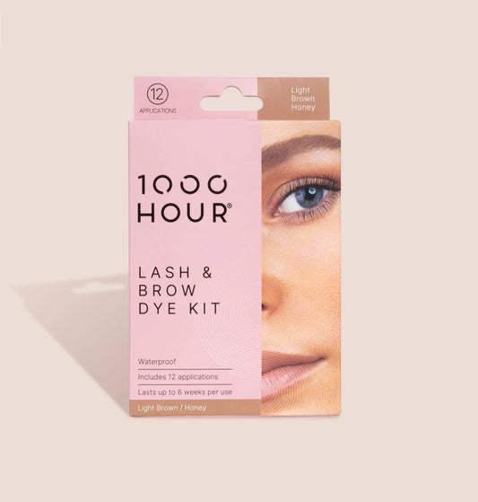 1000 HOUR Lash & Brow Dye Kit LIGHT BROWN / HONEY - AtsiHairSupplies