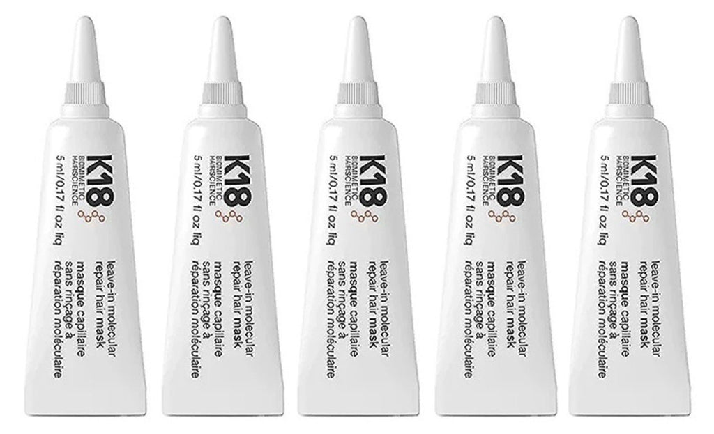 K18 Leave In Molecular Repair Hair Mask 5x5ml Pack - AtsiHairSupplies