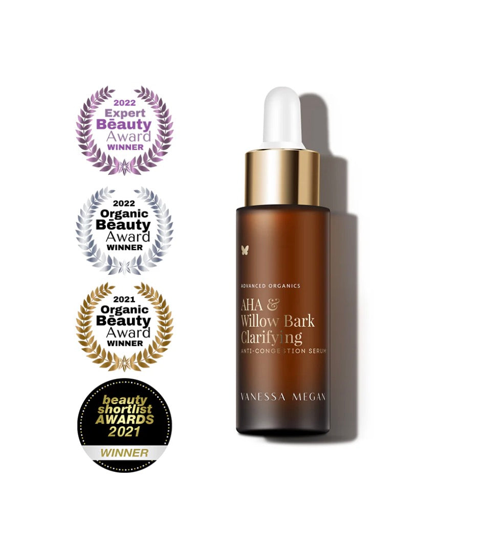 VANESSA MEGAN AHA & WILLOW BARK CLARIFYING - ANTI-CONGESTION SERUM 30ml - AtsiHairSupplies