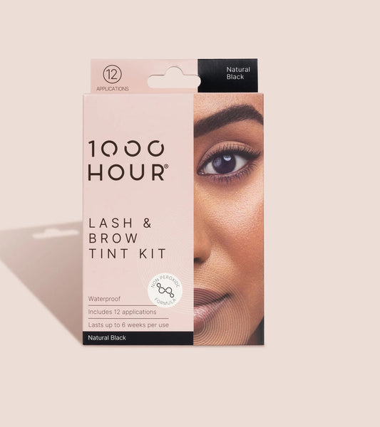 1000 HOUR Lash & Brow Tint Kit NATURAL BLACK - AtsiHairSupplies