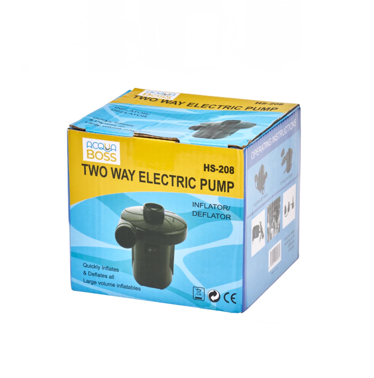 ACQUA BOSS ELECTRIC AIR PUMP 240V 12V PORTABLE PUMP - AtsiHairSupplies