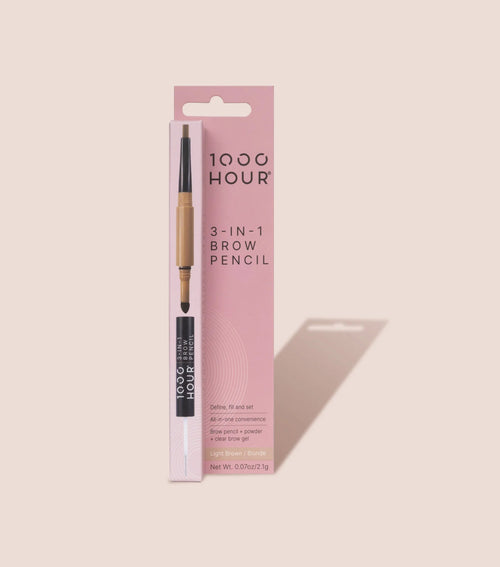 1000 Hour 3-In-1 Brow Pencil LIGHT BROWN - AtsiHairSupplies