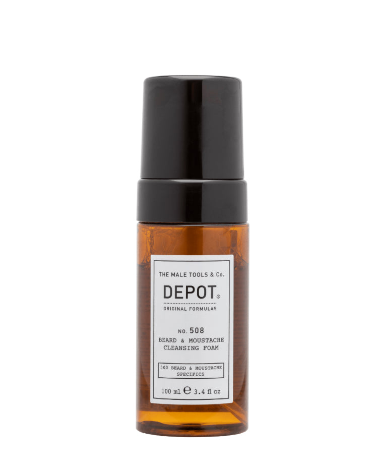 DEPOT NO. 508 BEARD & MOUSTACHE CLEANSING FOAM 100ml - AtsiHairSupplies